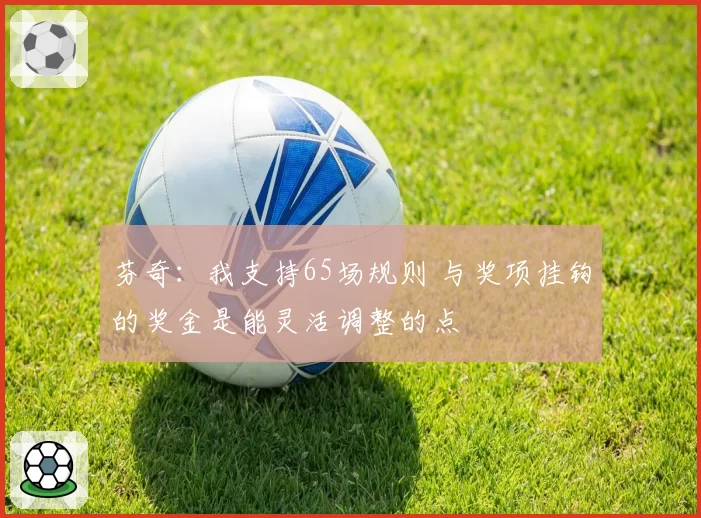 芬奇:我支持65场规则 与奖项挂钩的奖金是能灵活调整的点