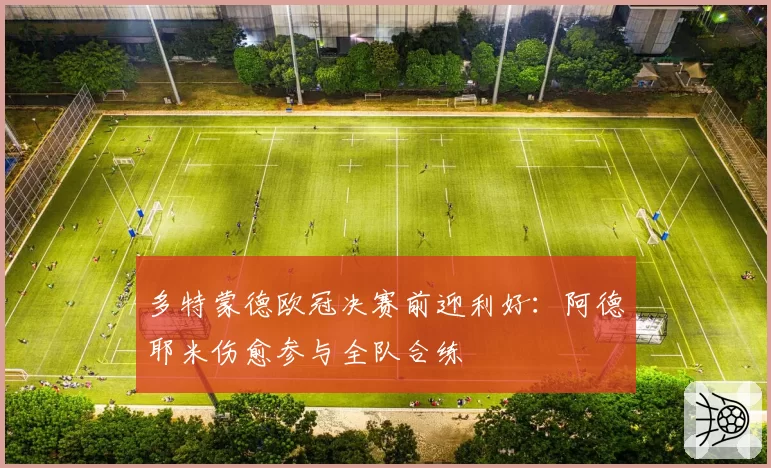 多特蒙德欧冠决赛前迎利好:阿德耶米伤愈参与全队合练
